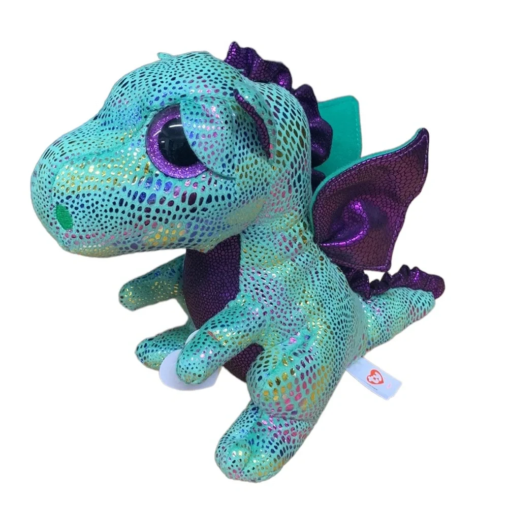 2018 Ty Beanie Boos ANORA Black & CINDER the Green Dragons 9